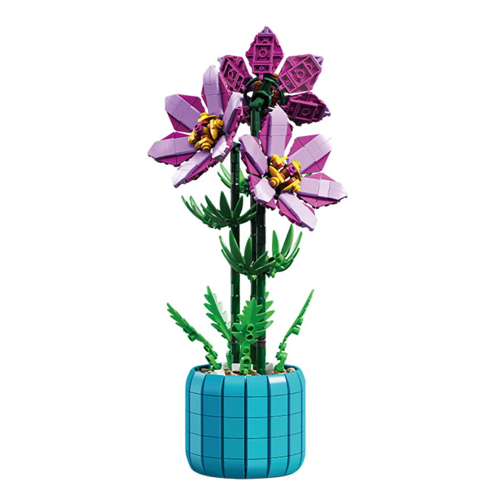 City Creativity Cymbidium Orkide Çiçeği Bonsai Seti - Ev Dekorasyonu ve DIY Yapı Taşları